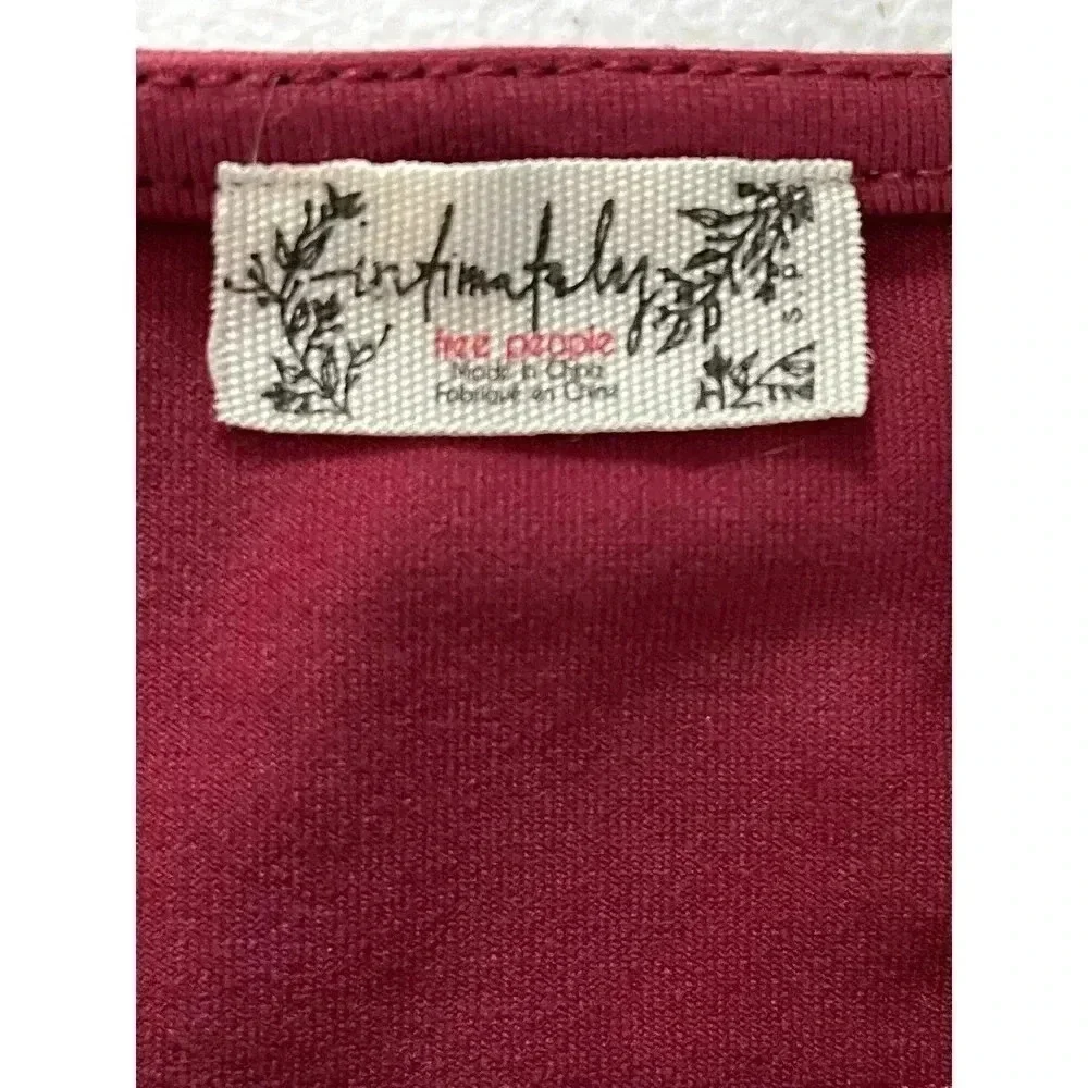 Intimately by Free People Must be love bodysuit wine size S - Picture 3 of 10